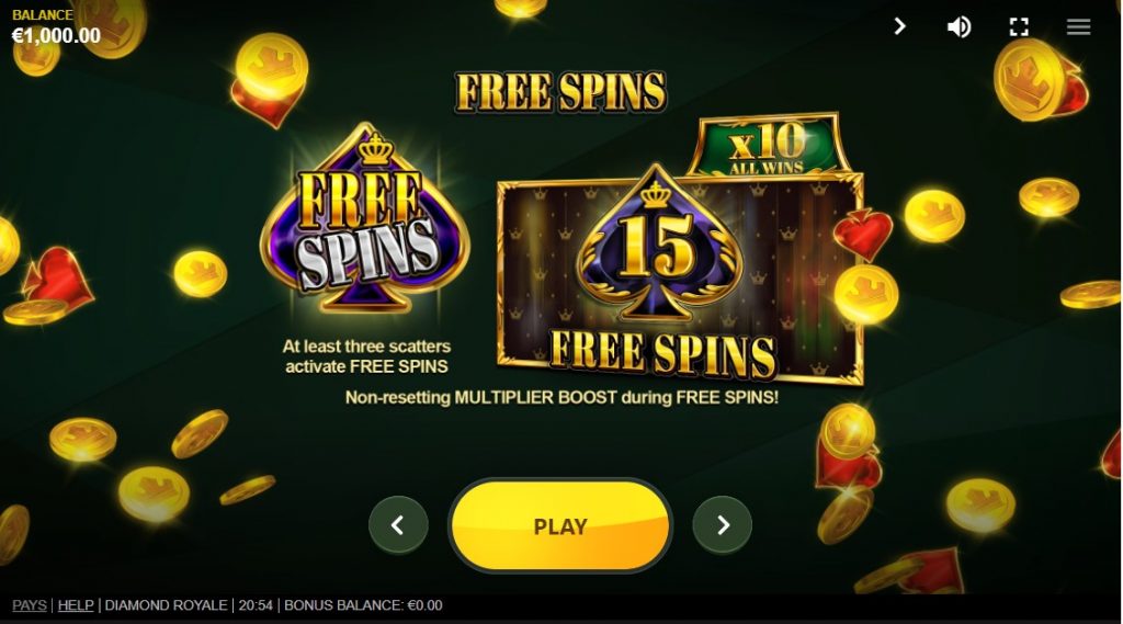 Free Spins of Diamond Royale